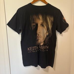 Keith Urban tour t-shirt 2007 vintage country music concert wold tour size small